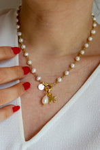 Carica l&#39;immagine nel visualizzatore di Gallery, COMBO Collana LA BASE di Melania Gorini Gioielli + Pendente Perla + Pendente BIMBO - argento 925 placcato oro 18k
