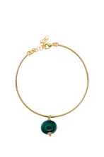Charger l'image dans la galerie, Ligne Precious - Bracelet ÉCHO DE MOUSSE - argent 925 plaqué or 18 carats
