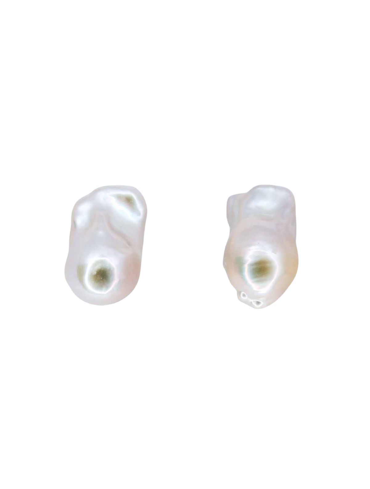 Ligne Precious - Boucles d'oreilles BAROQUE nude - argent 925