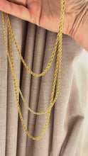 Load and play video in Gallery viewer, Mè·ro Bijoux - FUNETTA GOLD Necklace - 60 cm
