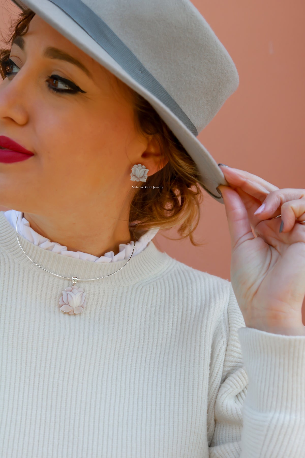 Ligne Luxe - Boucles d'oreilles LOTUS - PETITES