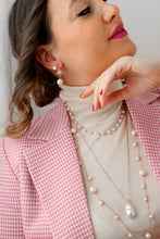 Carica l&#39;immagine nel visualizzatore di Gallery, Orecchini POLARIS Pearl ROSA - argento 925 placcato oro rosa 18k

