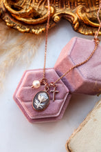 Carica l&#39;immagine nel visualizzatore di Gallery, Collana REMINESCENCE FLOWER luxury - argento 925 placcato oro rosa 18k
