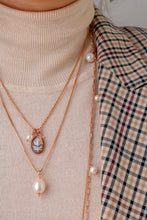 Carica l&#39;immagine nel visualizzatore di Gallery, Collana BIG PERLY ROSA - argento 925 placcato oro rosa
