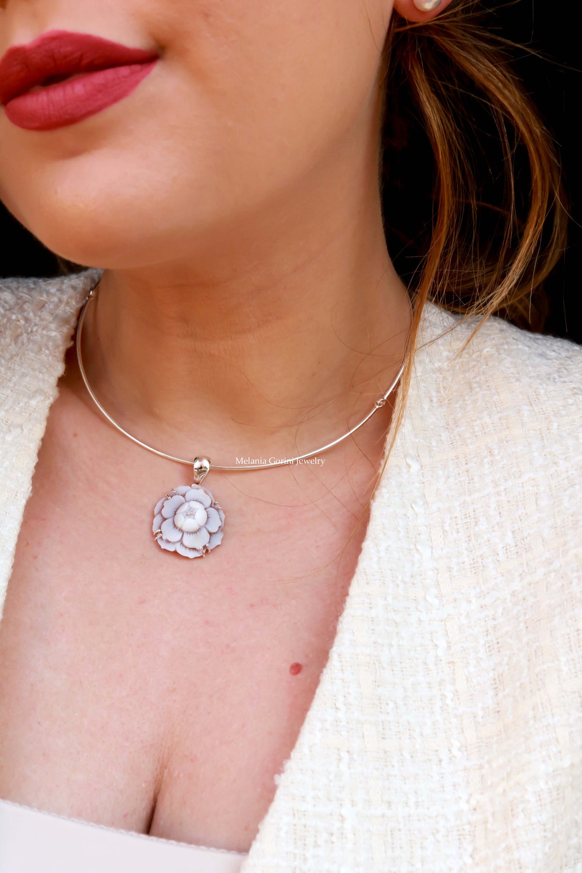 Ligne Luxury - Pendentif CAMÉLIA - GRAND