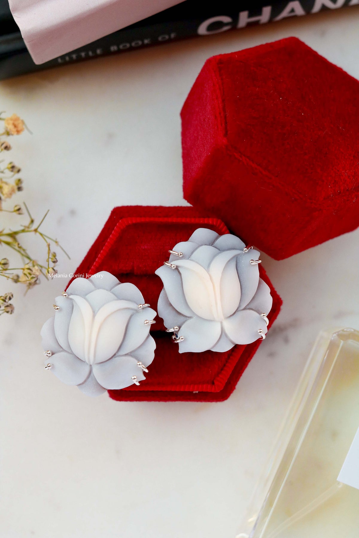 Ligne Luxury - Boucles d'oreilles LOTUS - GRANDES