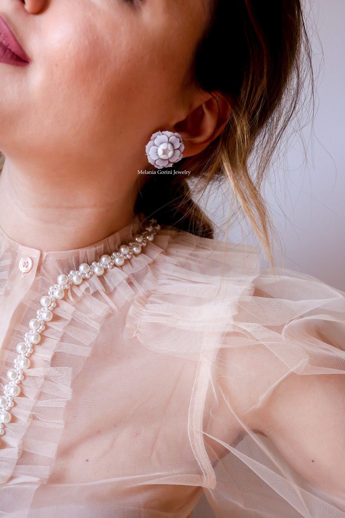 Ligne Luxury - Boucles d'oreilles CAMELIA - GRANDES